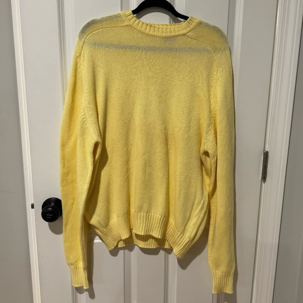 Duke‎ of Marlborough Yellow  Cotton Pullover Sweater - Size Extra Large
